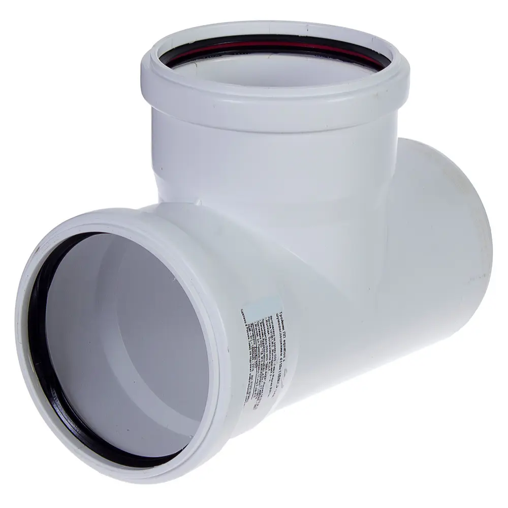 Тройник EQUATION для канализационных систем 110 мм с шумопоглощением 81952645 STLM-0014915