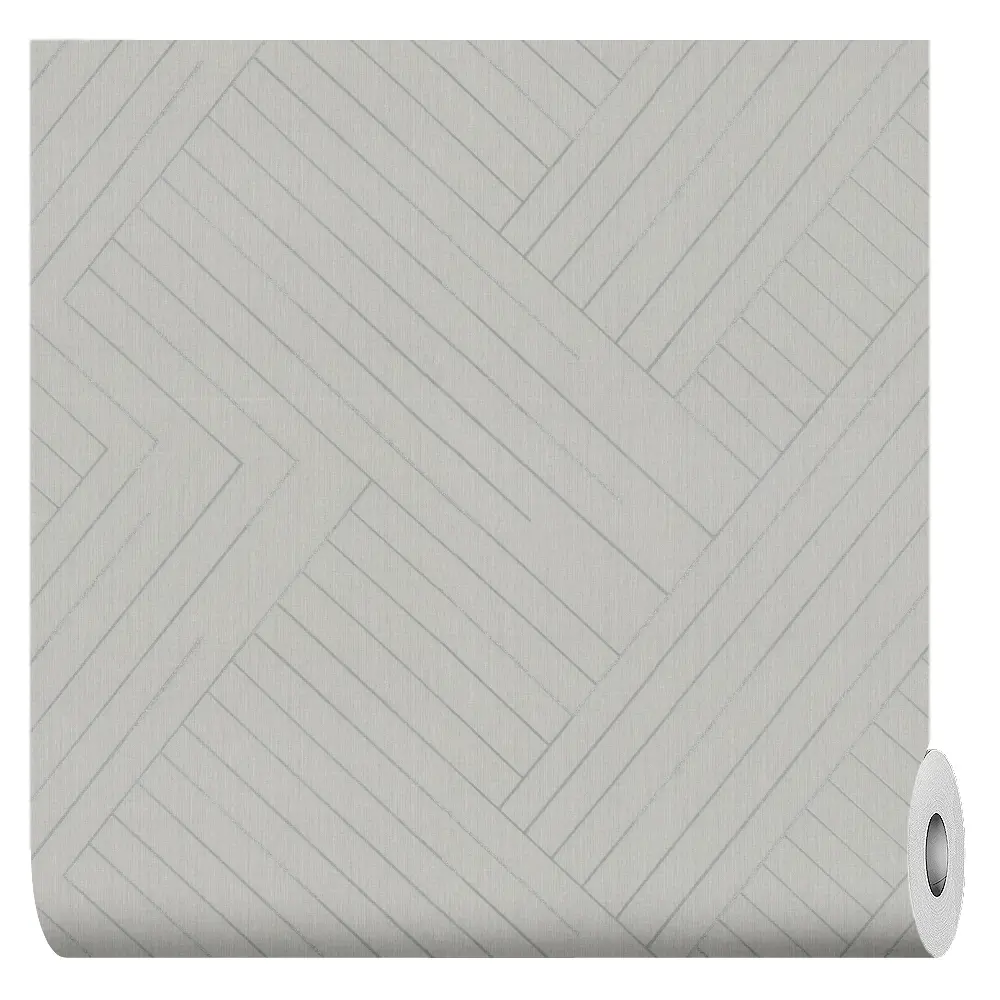 Флизелиновые обои Vog Collection Leo светло-серые с текстурным рисунком 89418740 STLM-1571630