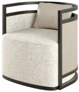 FRATO Кресло из ткани с подлокотниками  Fup010047aaa