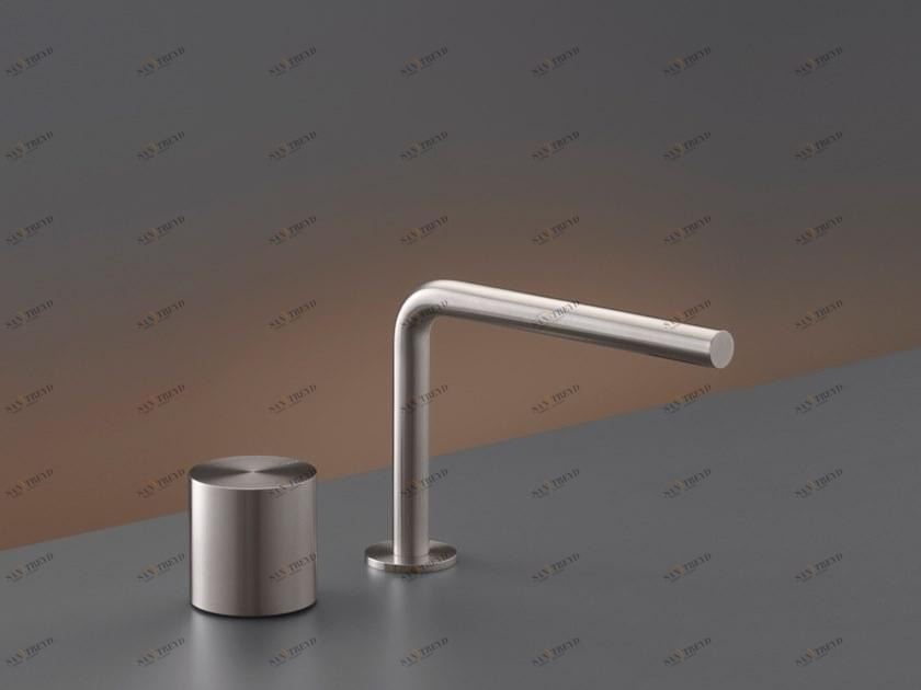 Ceadesign Гидропрогрессивный смеситель для умывальника на 2 отверстия из нержавеющей стали Opus Ops 01