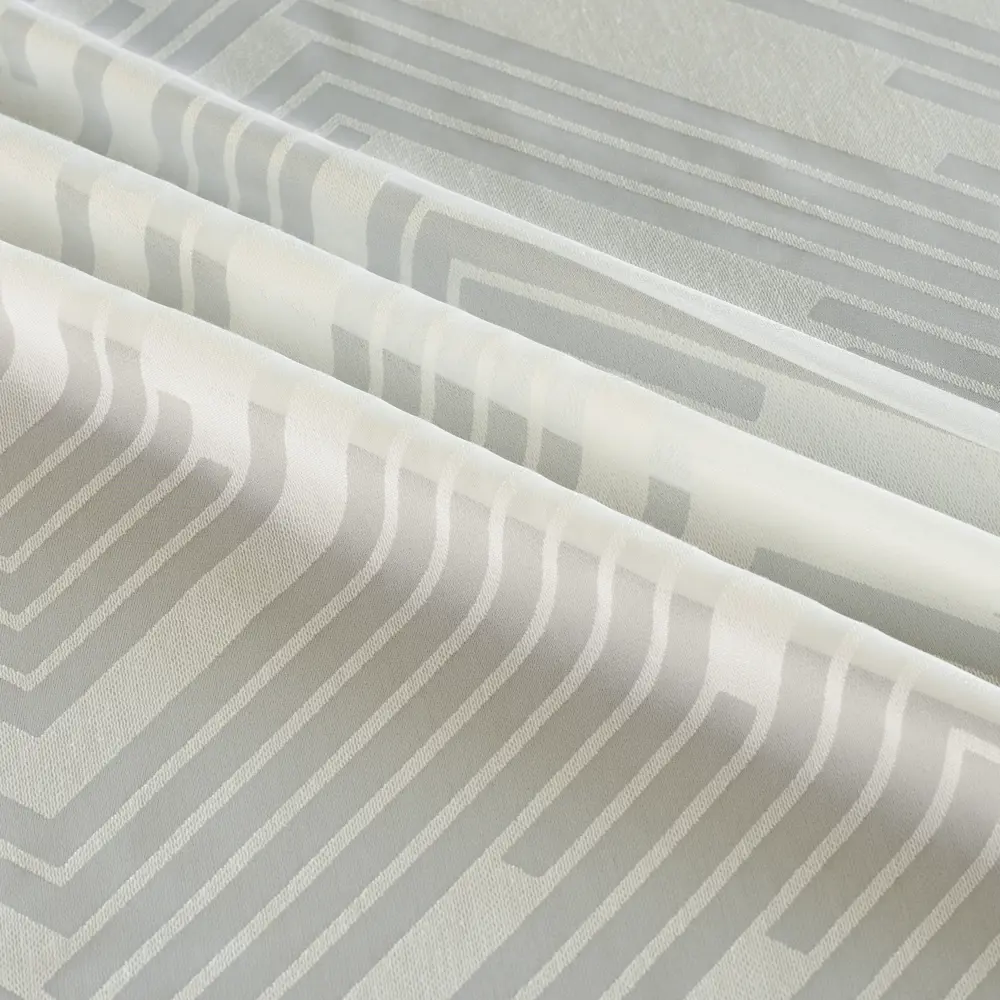 Тюль на ленте Геометрия 300x280 см цвет молочный GARDEN STLM-2017256 - Вид №3