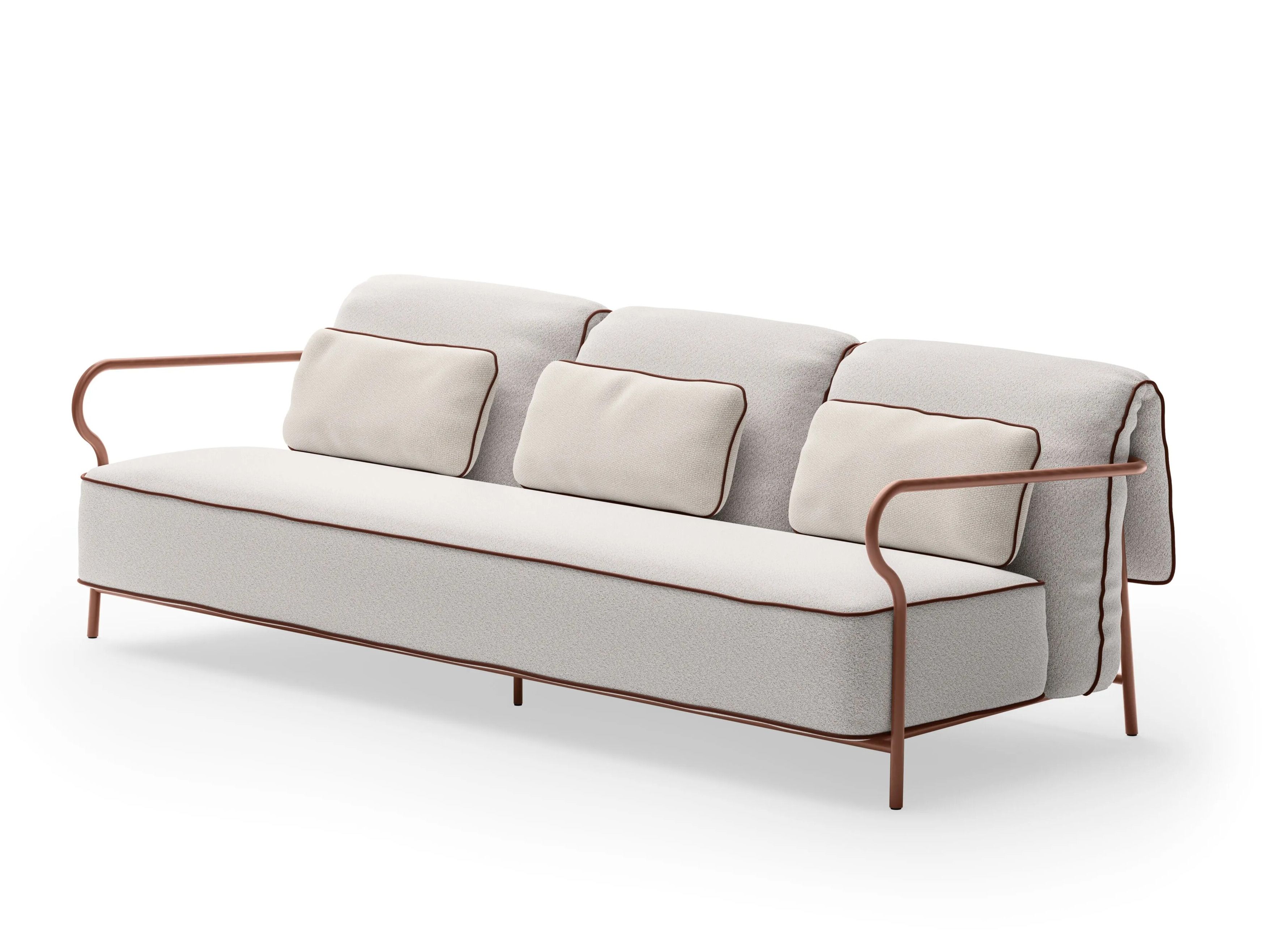 3-местный алюминиевый садовый диван Unopiù Salò ARCH-00119973