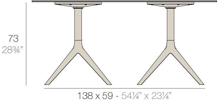 VONDOM Ножка для столов из экструдированного алюминия Mari-sol sun-id-1481378 - Вид №3
