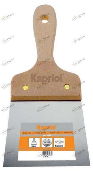 KAPRIOL Лопатка для бритья с деревянной ручкой Hand tools - spatole per stuccatura e rasatura sun-id-1507857