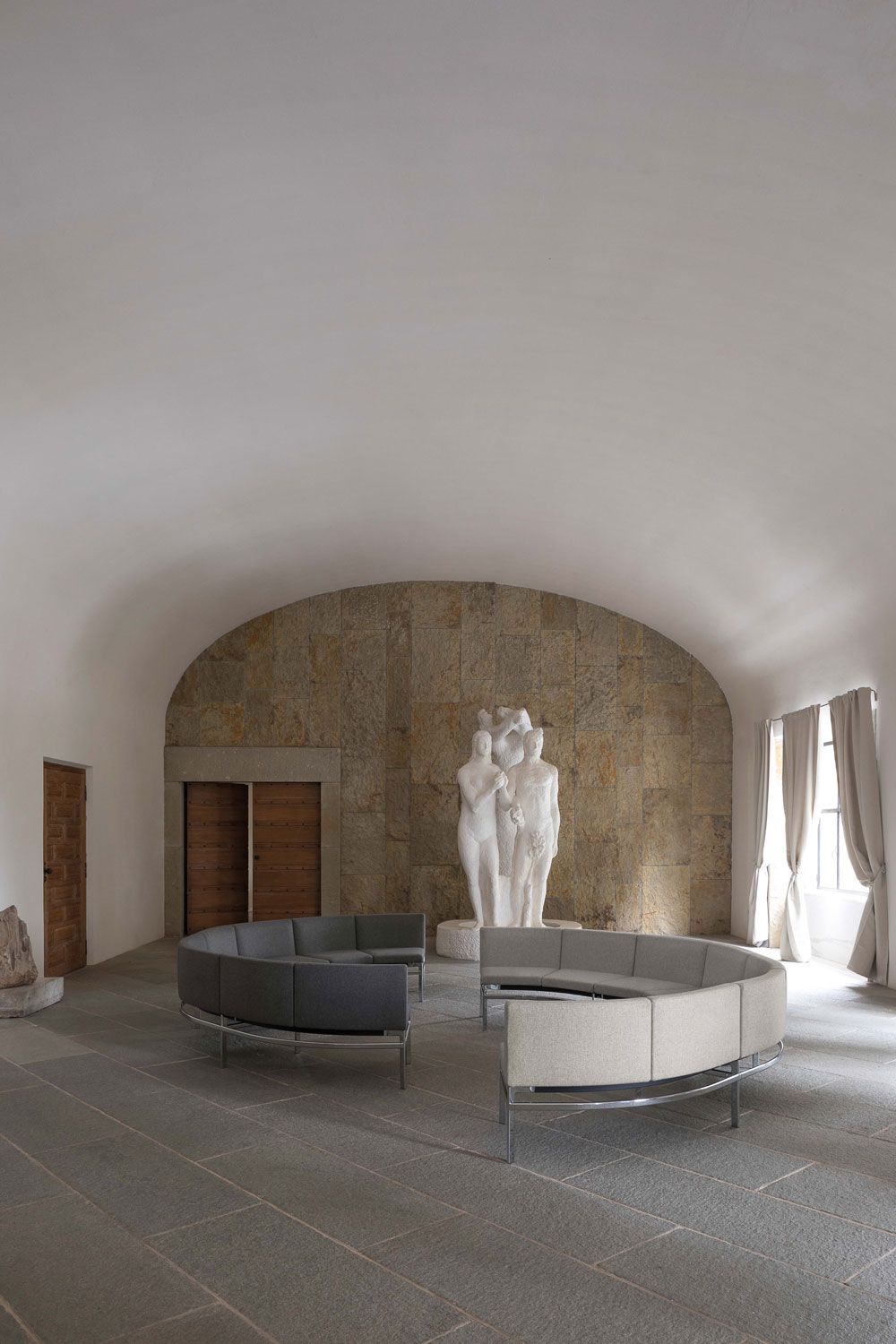 Изогнутый диван из ткани Luxy мост ARCH-00097552 - Вид №1