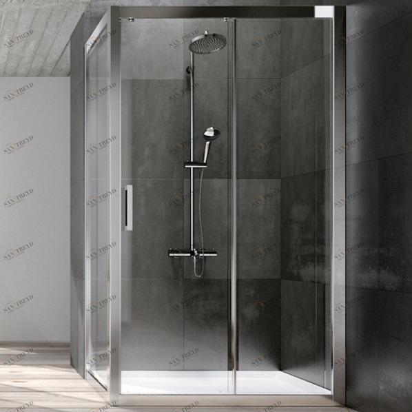 Душевой уголок Drop DA+DF 130x80 см Karolitalia BLUBLEUDROPDADF130X80