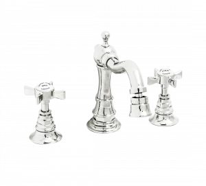 Gentry Home Смеситель для раковины Style на три отверстия с всплывающей пастой Ascot Никель GH100651