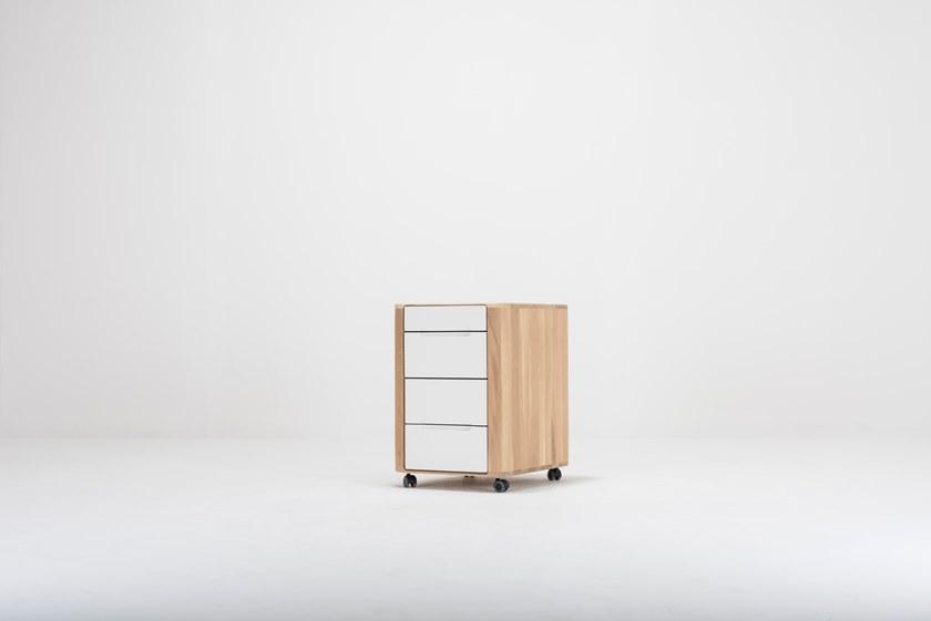 Gazzda Офисный комод из дуба на колесиках Ena 07c - Вид №3