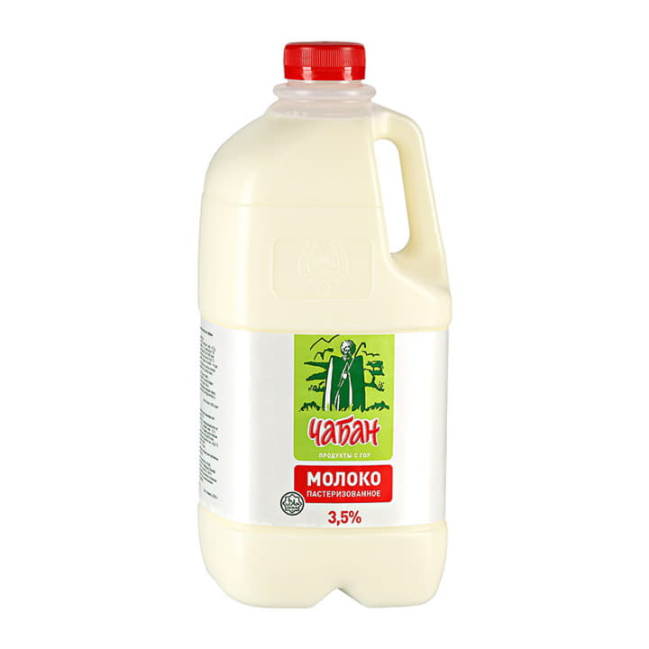 Молоко пастеризованное Чабан 3,5% 2000 г БЗМЖ Santreyd 20760