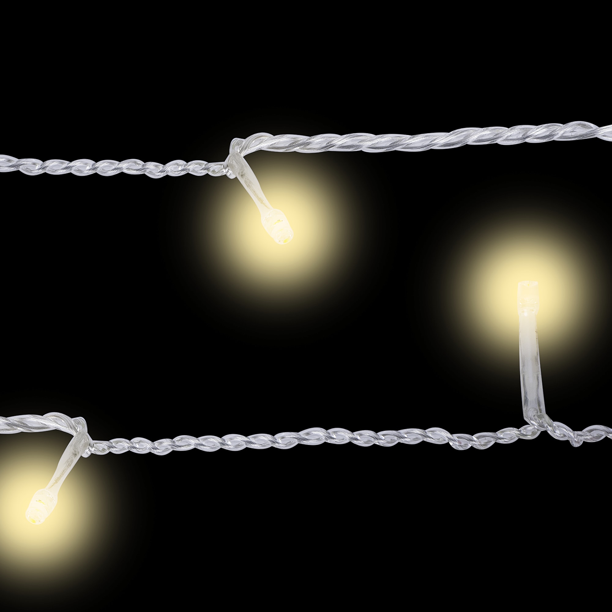 82061435 Электрогирлянда наружная «Занавес» 20 м 96 LED тёплый белый Santreyd 