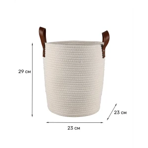 Корзина для хранения Zenfort Алматы 16л текстиль белый