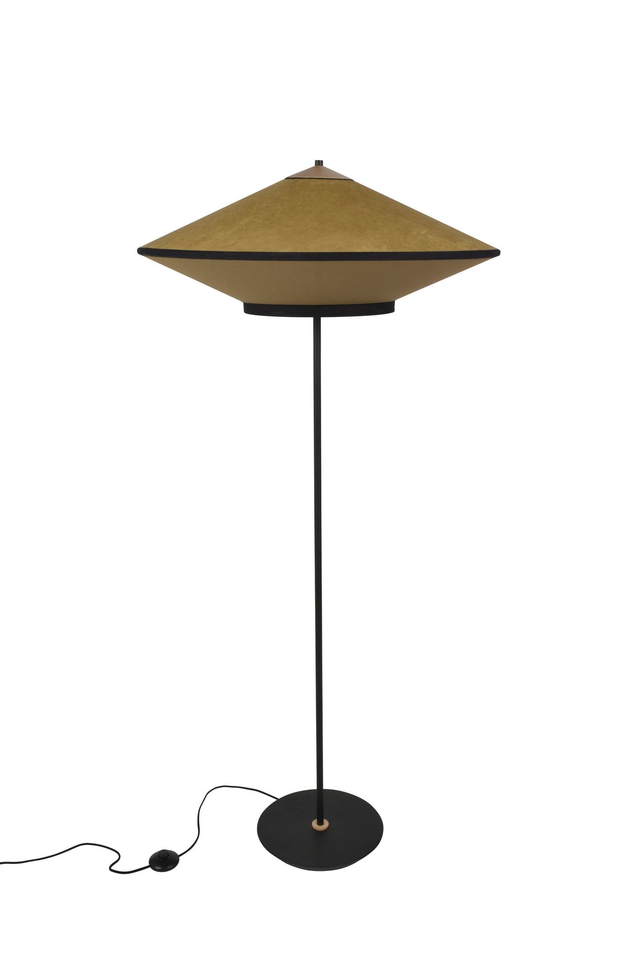 Торшер с бархатным и льняным абажуром Forestier Cymbal ARCH-00151387 - Вид №2