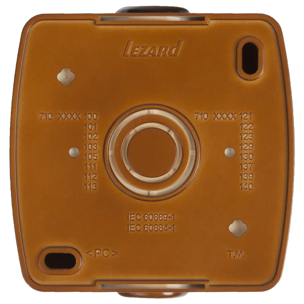 Выключатель накладной Lezard Nata 2 клавиши с подсветкой, цвет сосна STLM-2057361 - Вид №1