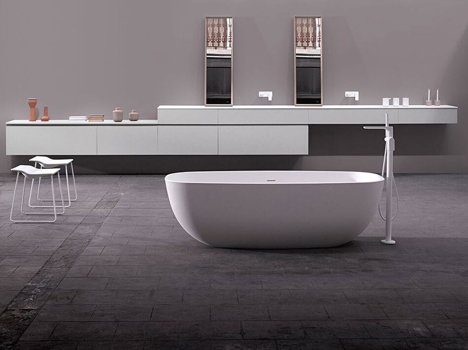 Прямоугольная ванна в центре комнаты Inbani Temple ARCH-00110581 - Вид №2