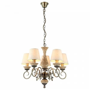 Подвесная люстра Arte Lamp Ivory A9070LM-5AB ARTE LAMP ДИЗАЙНЕРСКИЕ, IVORY 056176 Бежевый
