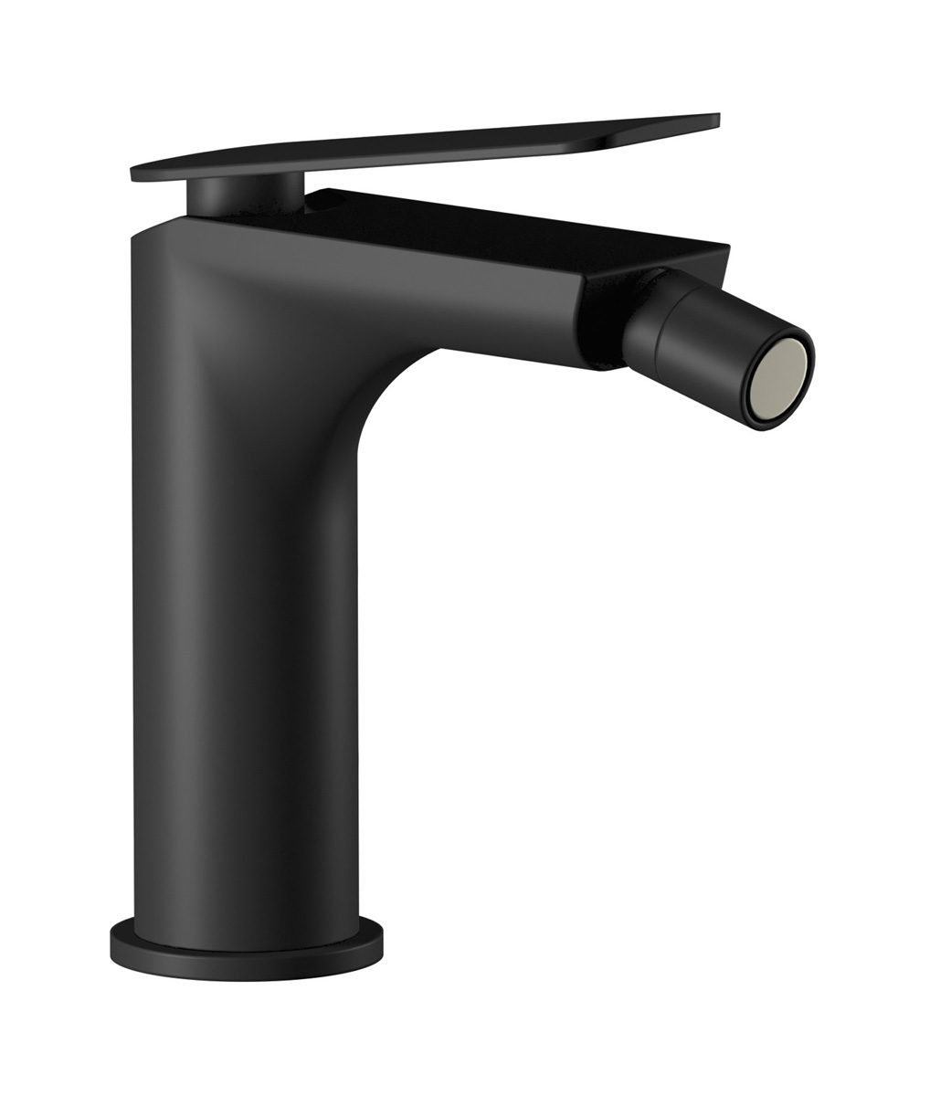 Смеситель для биде на 1 отверстие в комплекте с донным клапаном. WE ARE IB k2220np Matt Black K2