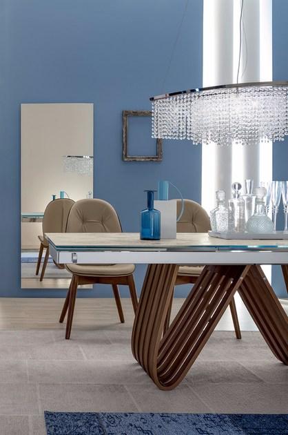 Tonin Casa Прямоугольный стол для гостиной из дерева и стекла Arpa sun-id-1402158 - Вид №2