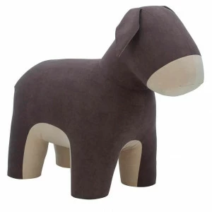 Пуфик детский коричневый "Ослик" Burro, 95 см, ткань Omega 16/Omega 02 LESET  00-3833166 Коричневый