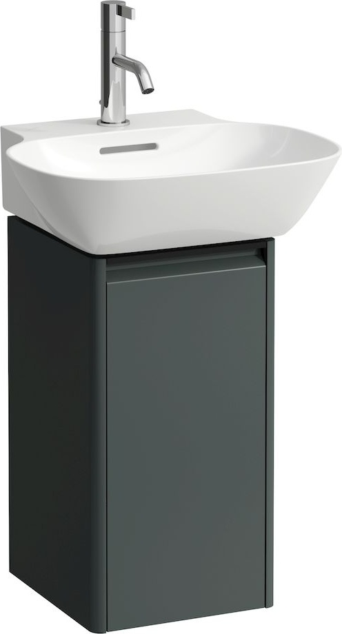 H4030141102631 Шкафчик под раковину , 1 дверца, крепление на петли справа, 1 внутренняя полочка, ручка черный алюминий LAUFEN PRO - Вид №4