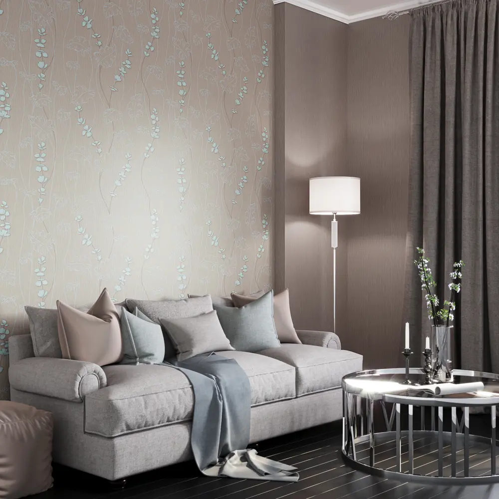 Обои флизелиновые Палитра Sakura коричневые 1.06 м 7137-82 13928975 STLM-2045609 - Вид №3