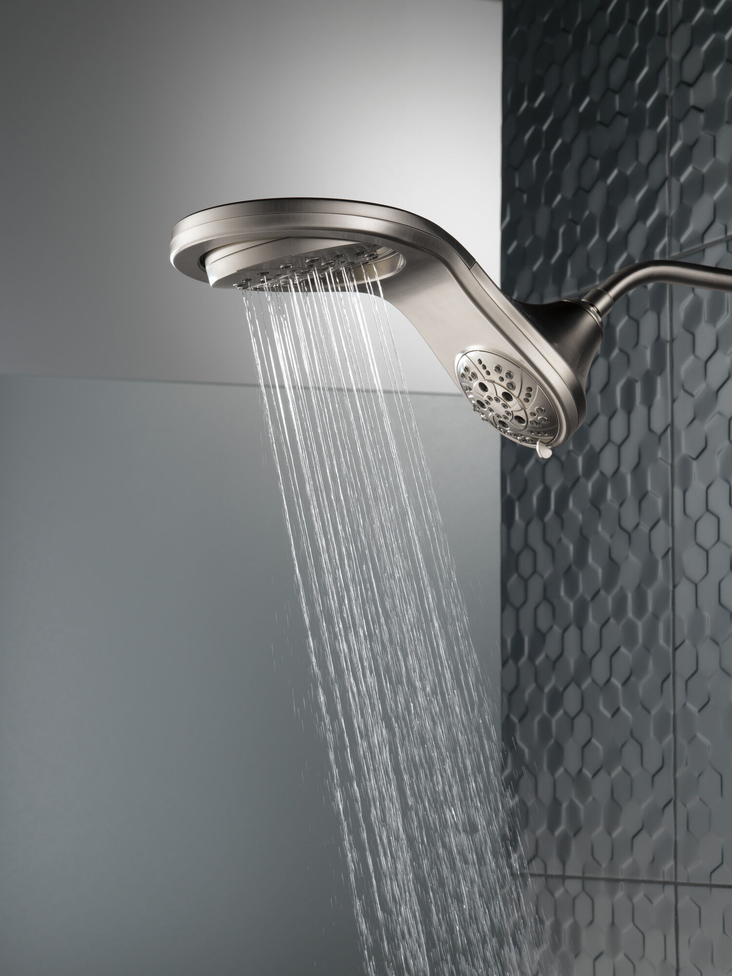 HydroRain® H2Okinetic® In2ition® Душ два в одном с 5 настройками Delta Faucet 58581-SS-PK - Вид №10