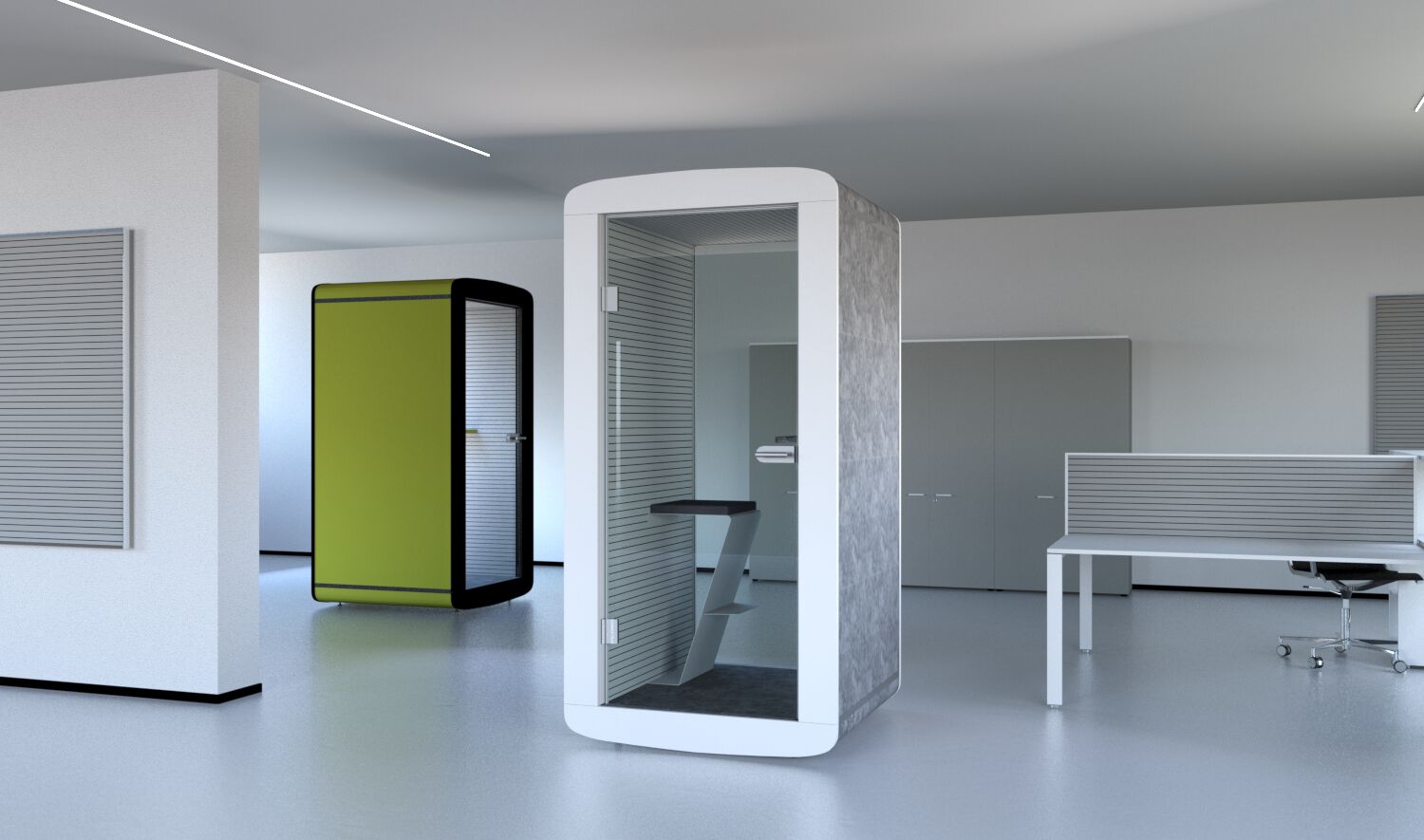 Мультимедийная многосторонняя акустическая офисная кабина со встроенным освещением Stefani акустическая коробка ARCH-00117757 - Вид №2