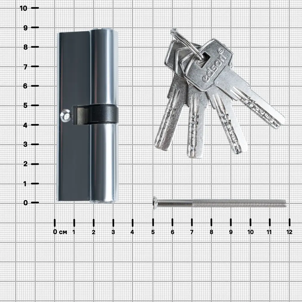 EDSON Цилиндр EDS-CYL с перфорированным ключом 45×45 мм 89404662 STLM-1563044 - Вид №3