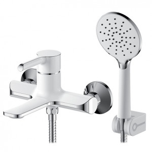 40-05P ELAT  Смеситель для ванны белый ARGO kran