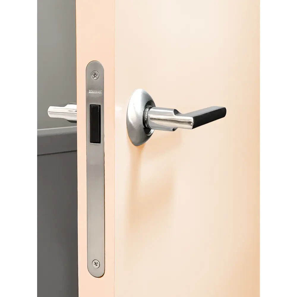 Блок дверной глухой ПВХ Крем 21-10 90x200 см (с замком и петлями) KAPELLI STLM-2081796 - Вид №3