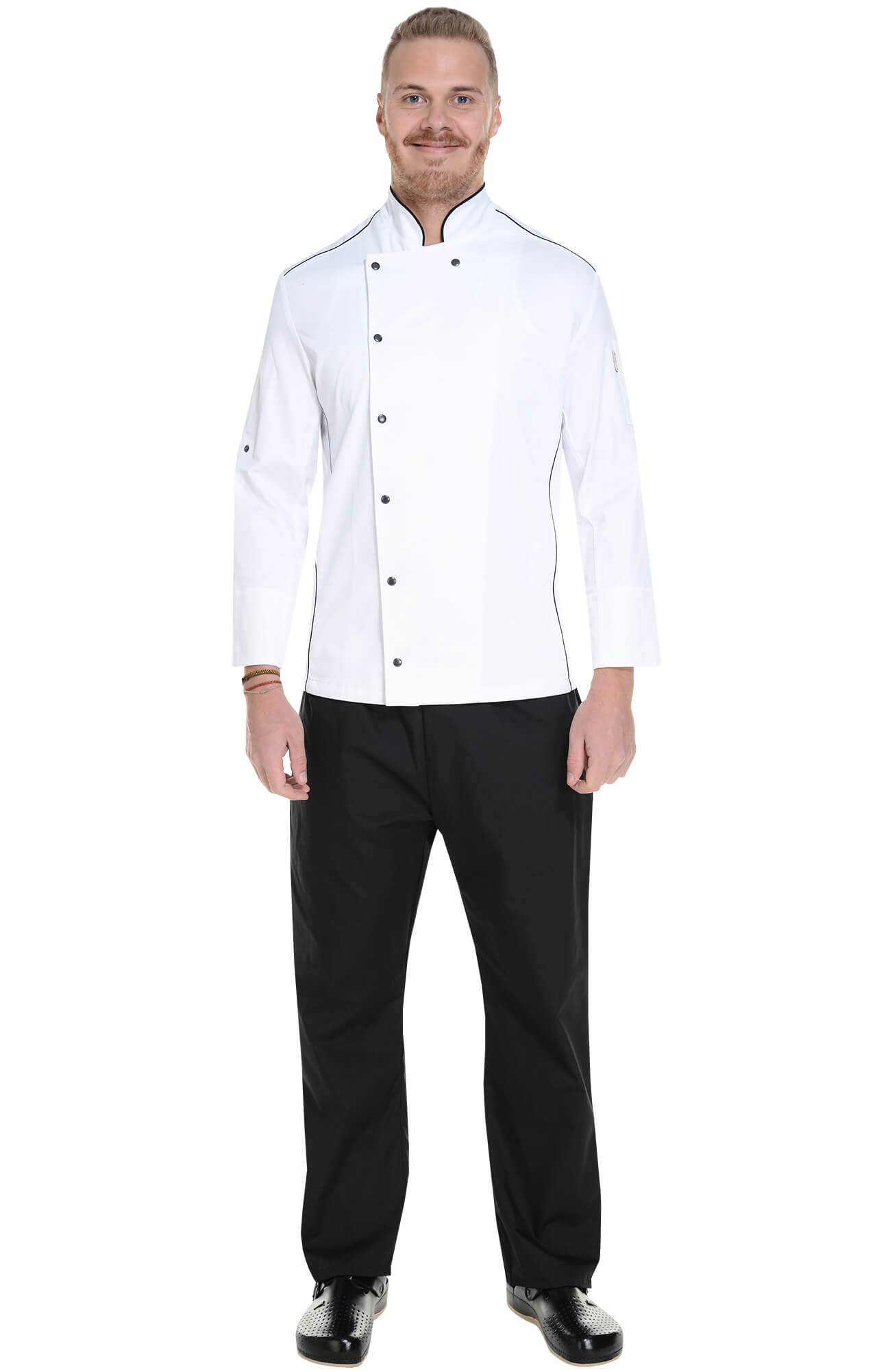 62611 Китель поварской white RICON  Одежда для поваров  размер 42 (XXS)  - Вид №4