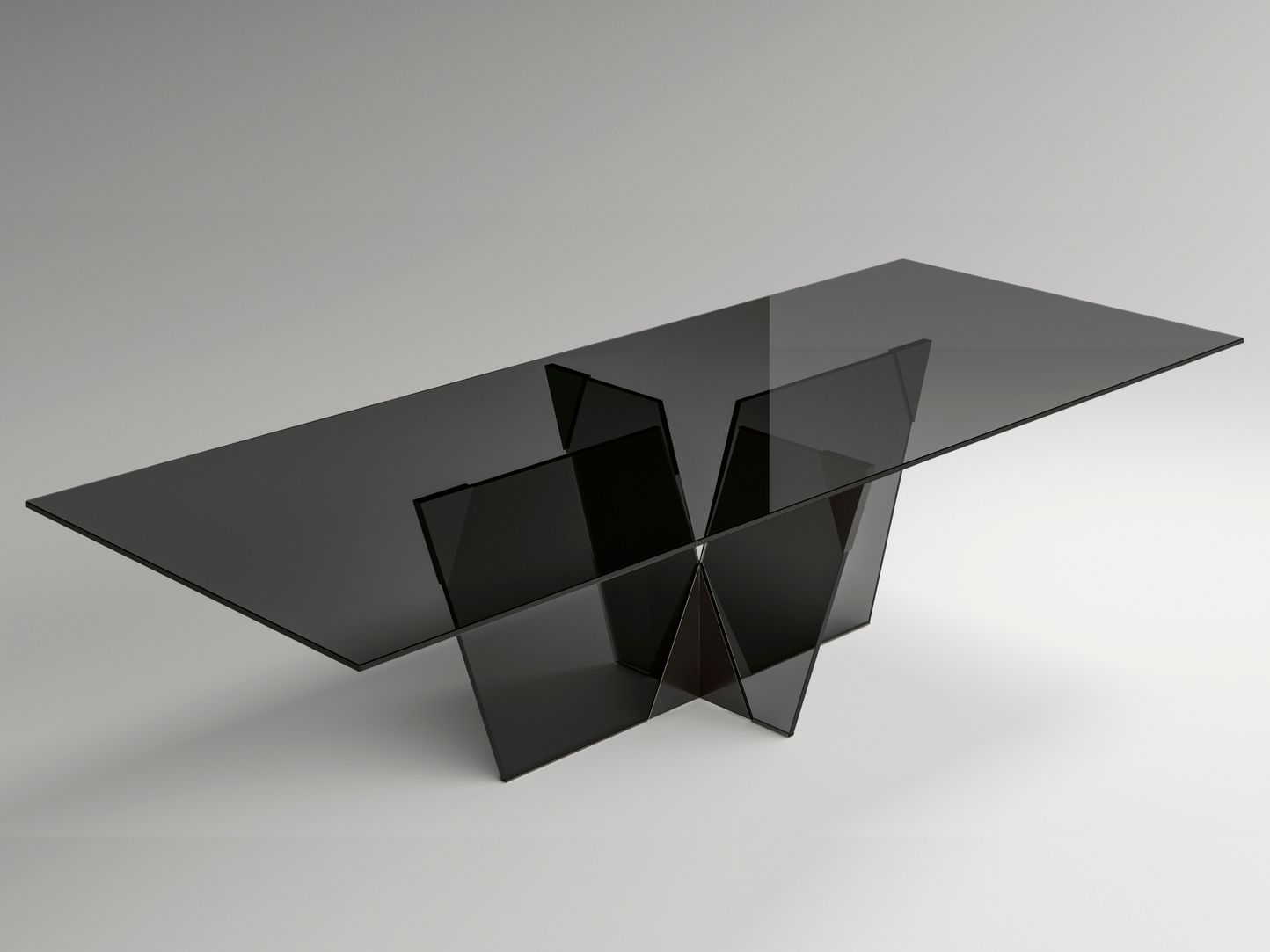 Прямоугольный стеклянный стол Tonelli Design кроссовер ARCH-00016992