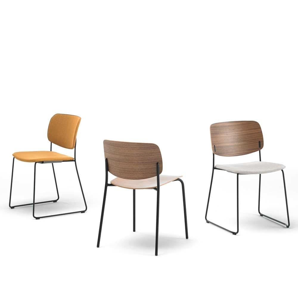 Штабелируемый стул из дуба INCLASS Эрин Вуд ARCH-00147365 - Вид №1