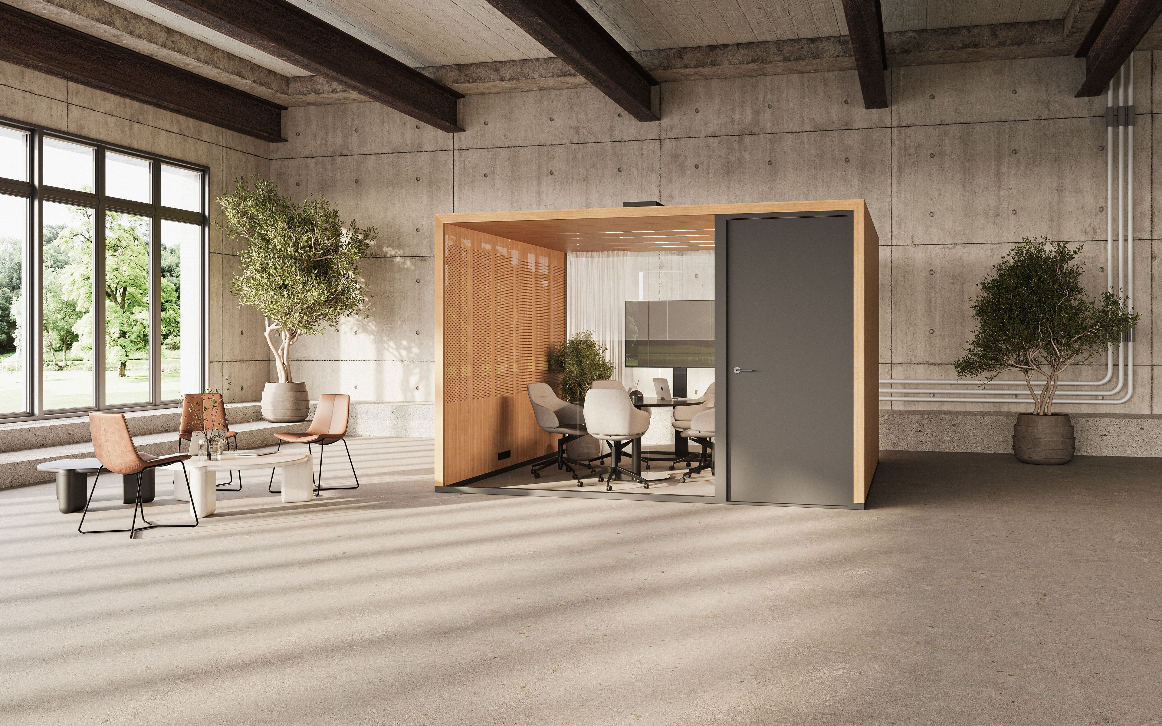 Мультимедийная многосторонняя акустическая офисная кабина Taiga Concept Lohko Flex ARCH-00050859 - Вид №6