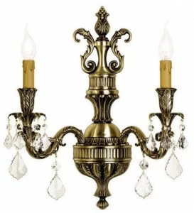 Possoni Illuminazione Бра из атласной латуни с пластинами из кристаллов swarovski® Marilyn 790/a2-sw/p