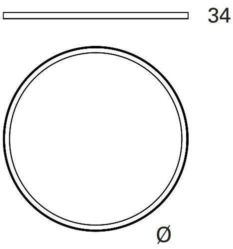 Lucifero's Светодиодный потолочный светильник из экструдированного алюминия File flex circle Fxa31.8 - fxa38.8 - Вид №2