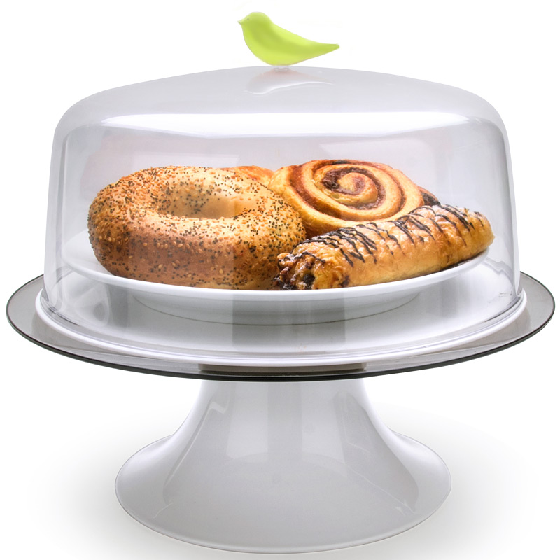 QL10189-GN Тортовница sparrow зеленая Qualy 