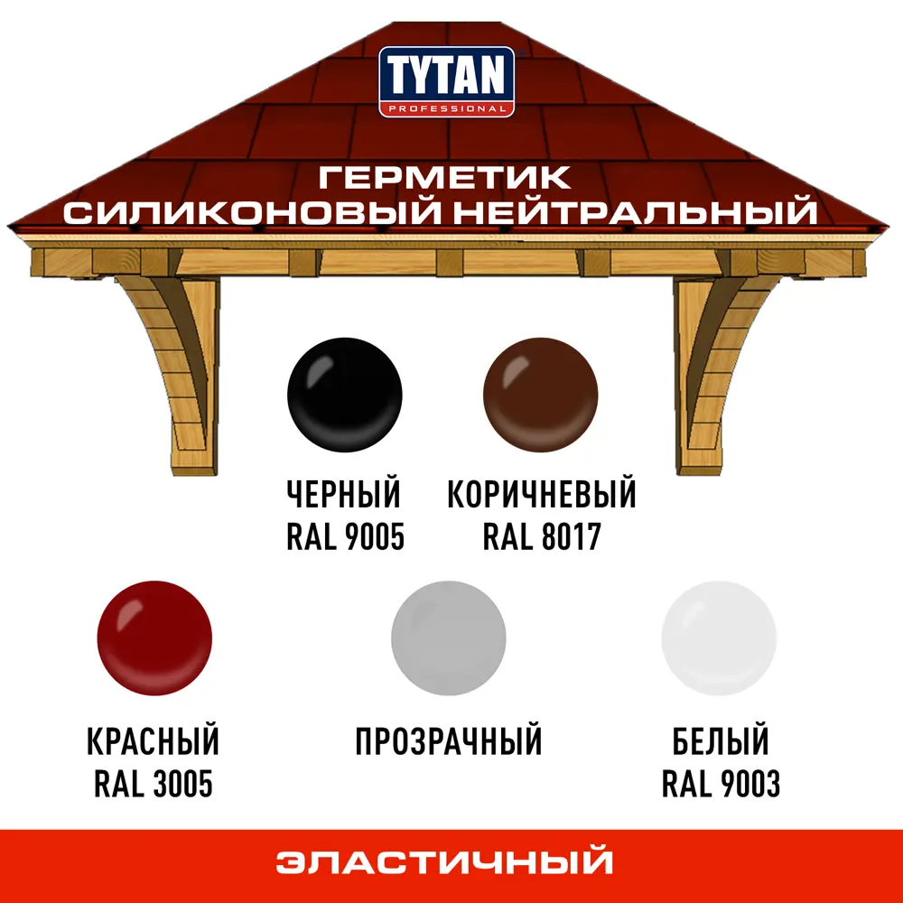 Герметик силиконовый Tytan белый 310 мл STLM-2116009 - Вид №4