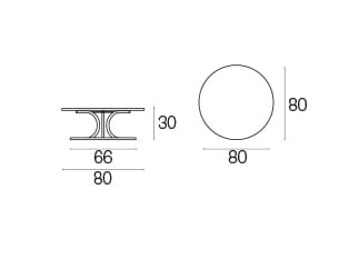 Стальной низкий садовый стол emu Collier ARCH-00047002 - Вид №2