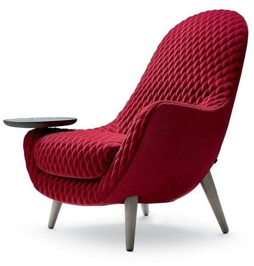 Poliform Кресло с обивкой из ткани с подлокотниками Mad sun-id-1462209 - Вид №5