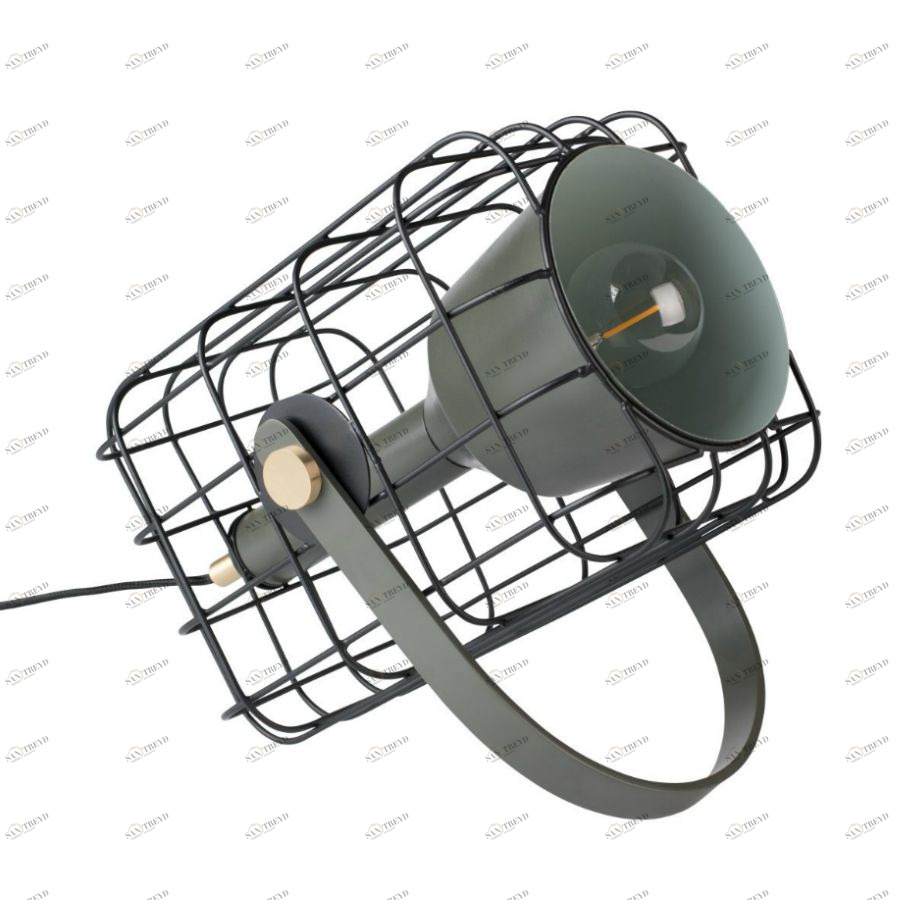 Лампа настольная Cage, черная White Label Living 5200072