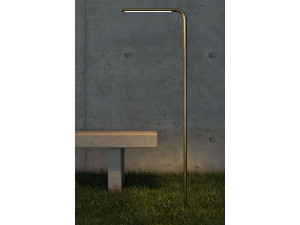 Напольная лампа из латуни