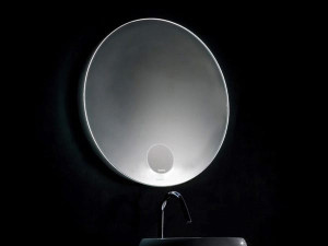 Круглое зеркало со встроенным освещением