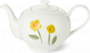 10639850 Dibbern Чайник круглый Dibbern "Впечатление.Нарциссы" 1,3л Фарфор