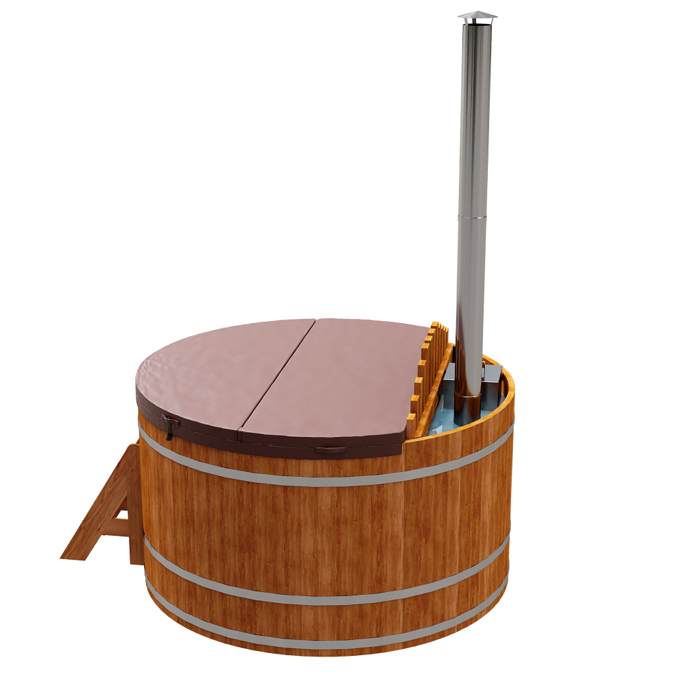 1604 Фурако из кедра D=1.8 с внутренней печкой. Высота 1,2м. Исполнение "Стандарт". Alyarus  - Вид №4