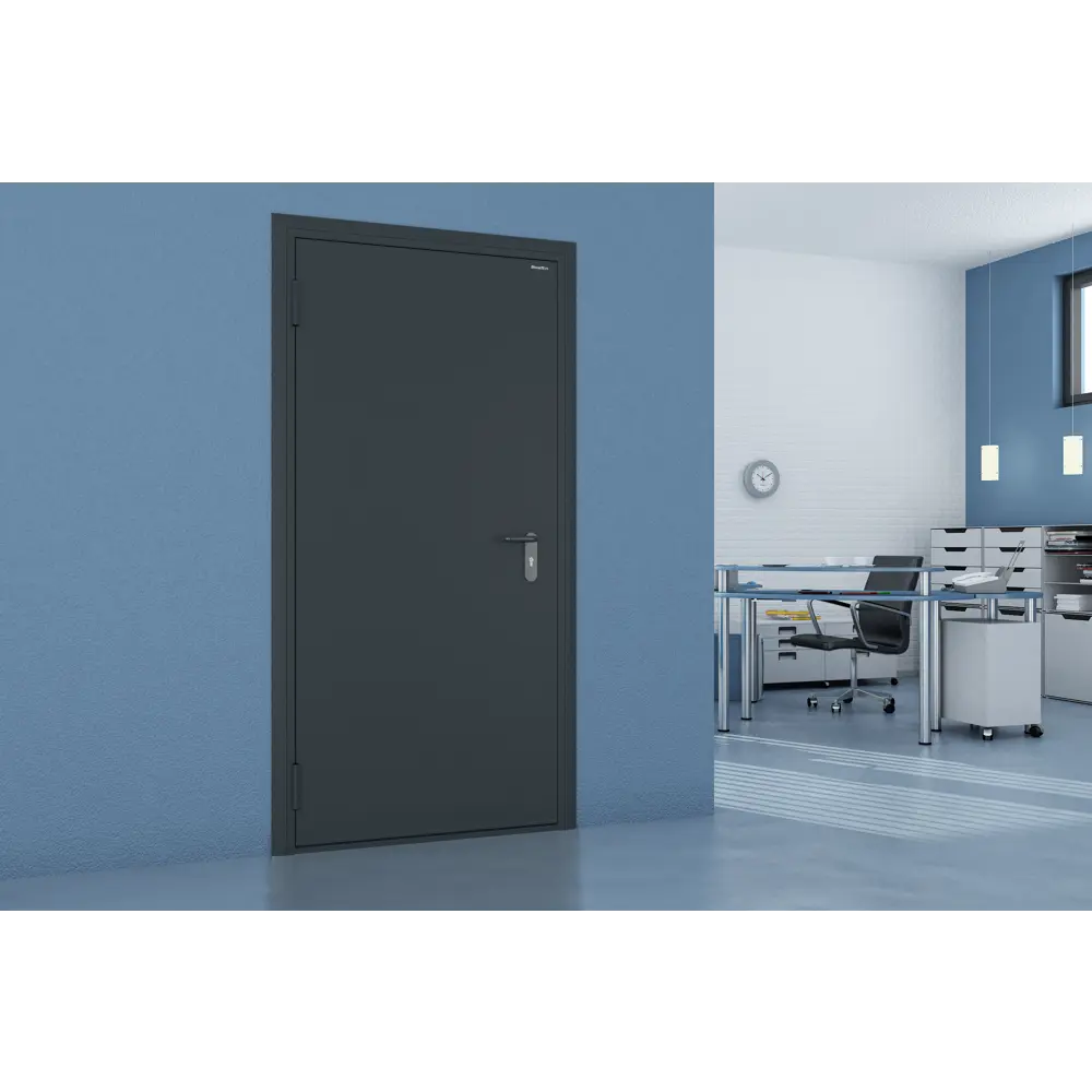 Дверь техническая 88x205 см левая цвет RAL7016 84836057 STLM-2158756 DOORHAN  - Вид №1
