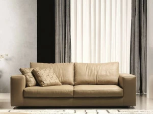 Former In Italia 3-х местный кожаный диван Hermes