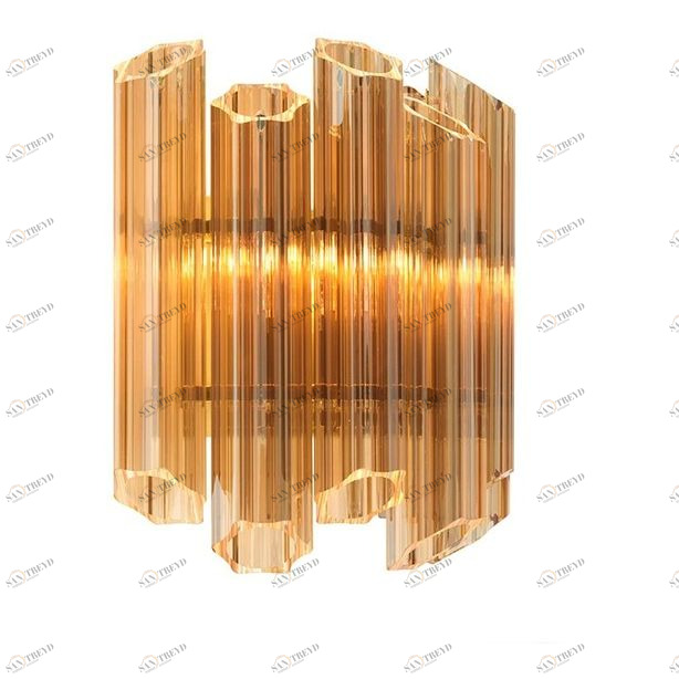 Светильник настенный коричневый Vittoria Сognac KG0769W-2 cognac DELIGHT COLLECTION  00-3882864 Коричневый 