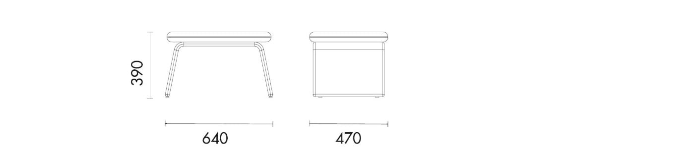 Кожаная подставка для ног Grado Design ARCH-00128722 - Вид №3