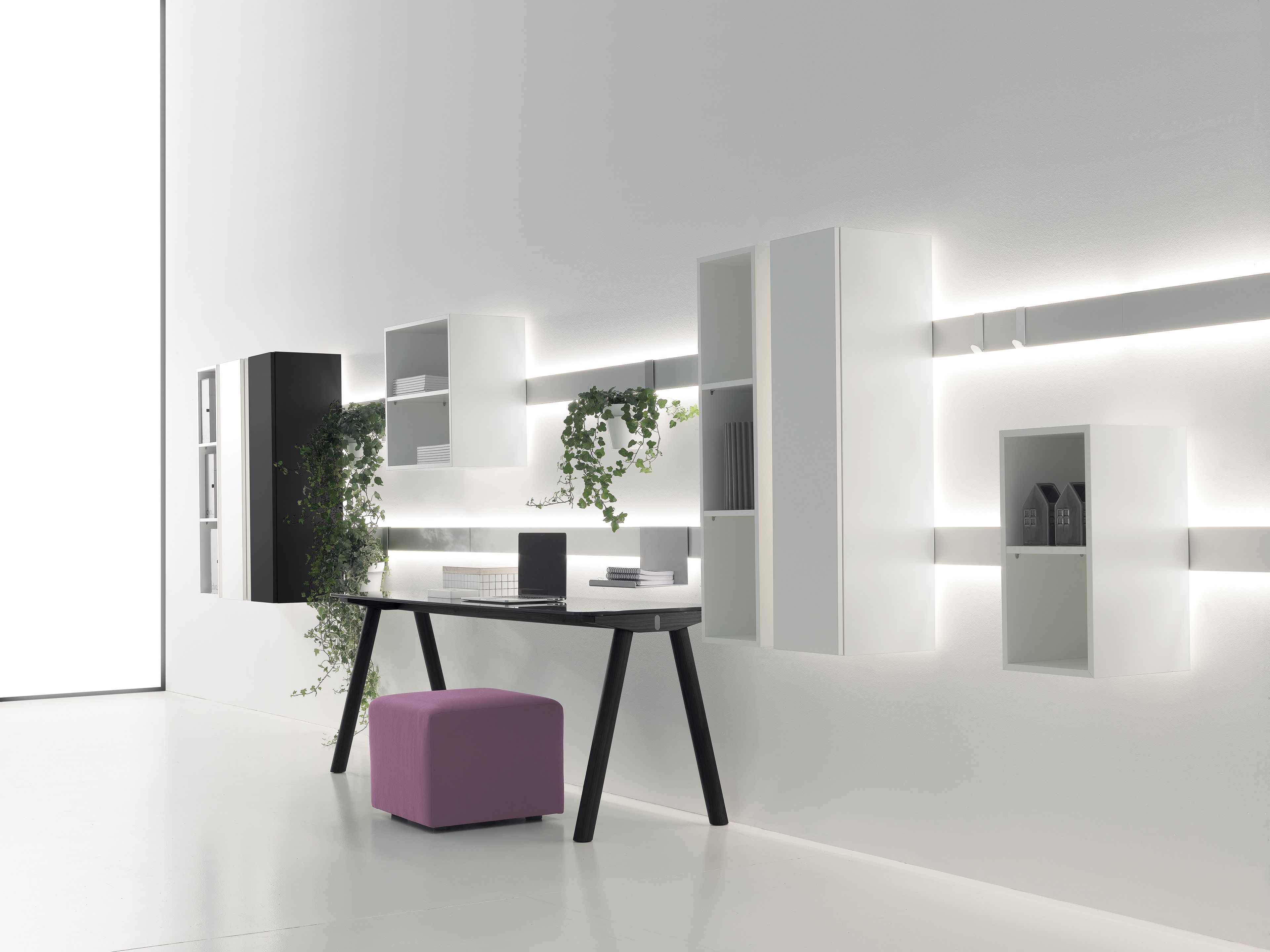 Меламиновая секционная стена с письменным столом DVO Milo ARCH-00093322 - Вид №2