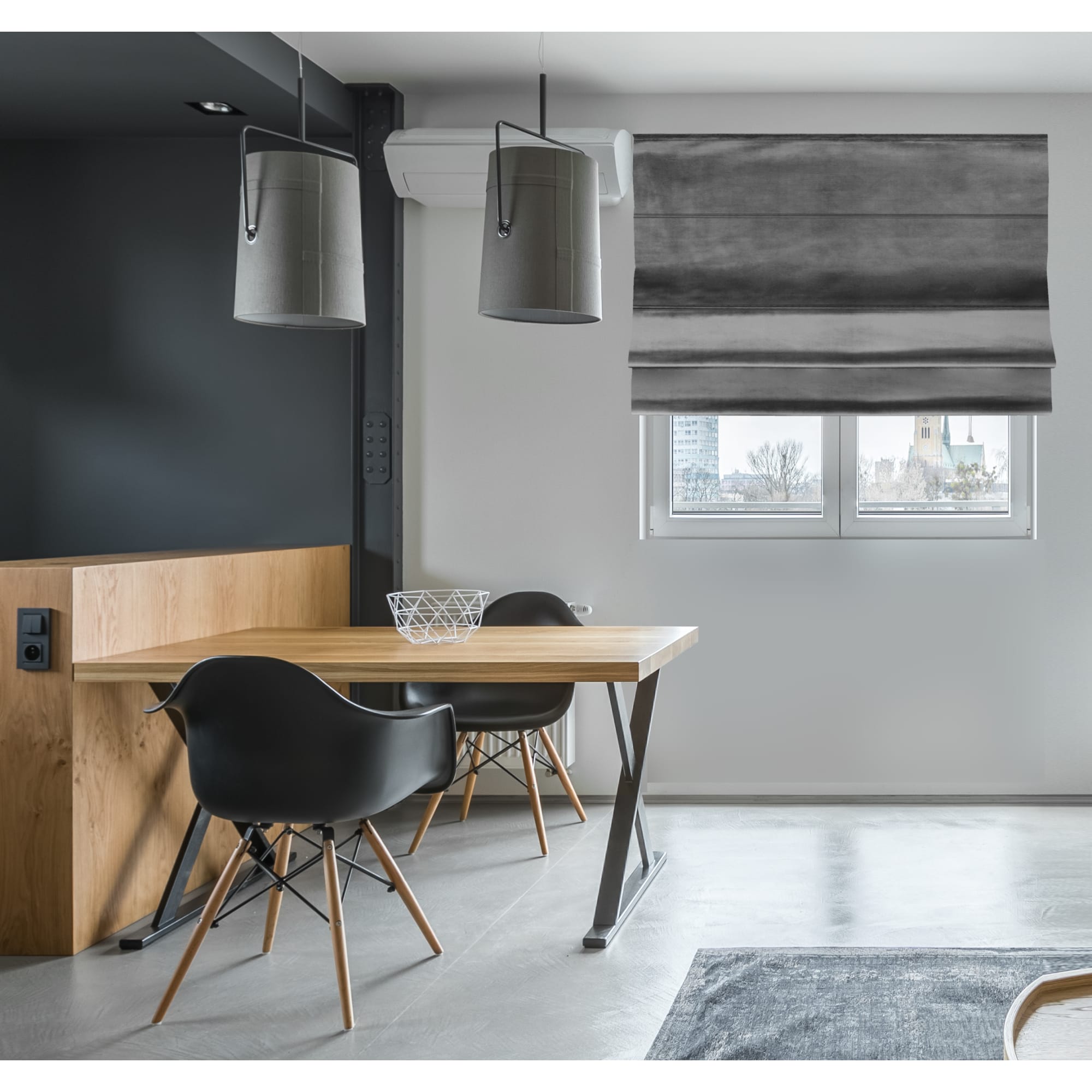 82411451 Штора римская Милфид 140x190 см цвет серый Santreyd  - Вид №6